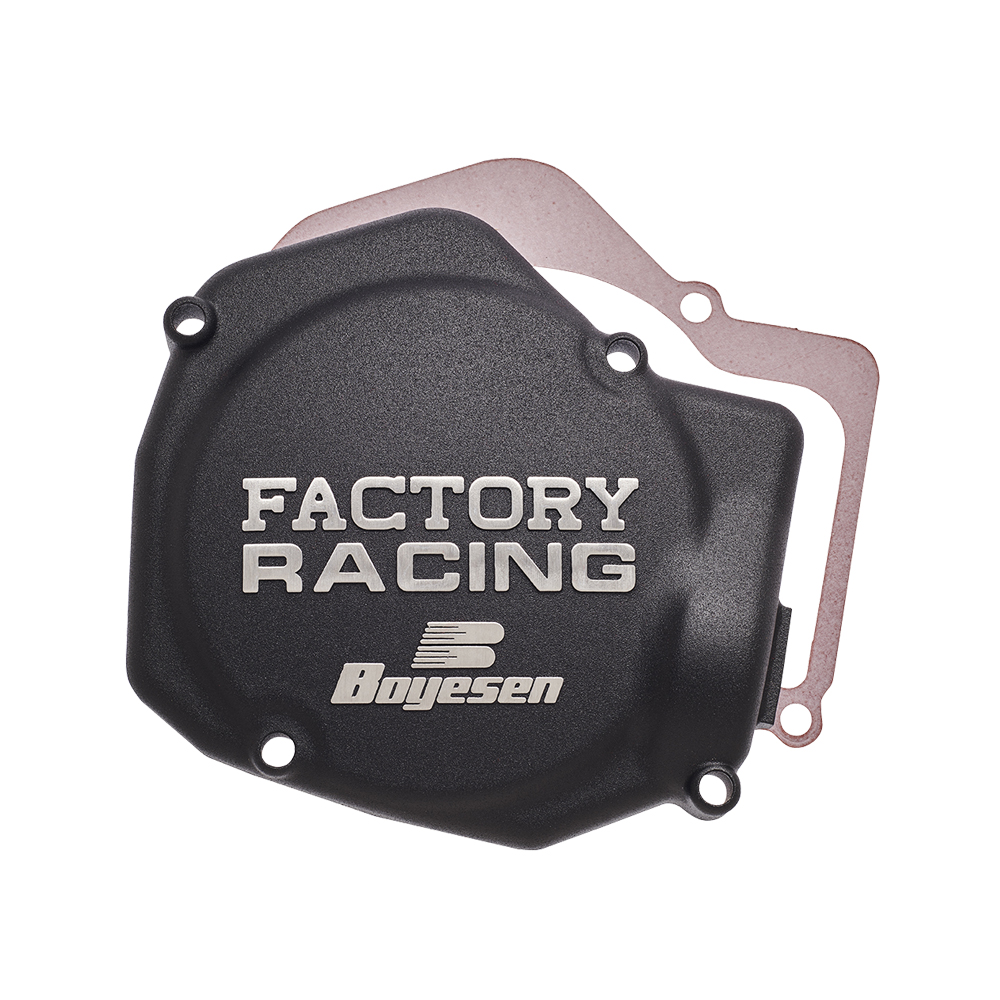 Boyesen Factory Clutch Cover – Black, Fits Suzuki RMZ450 2008-2021, CC-26AB
